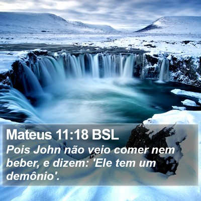 Mateus 11:18 BSL Bible Verse Image