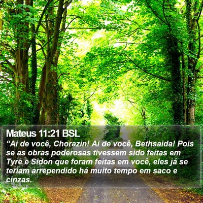Mateus 11:21 BSL Bible Verse Image