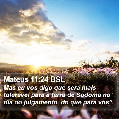 Mateus 11:24 BSL Bible Verse Image