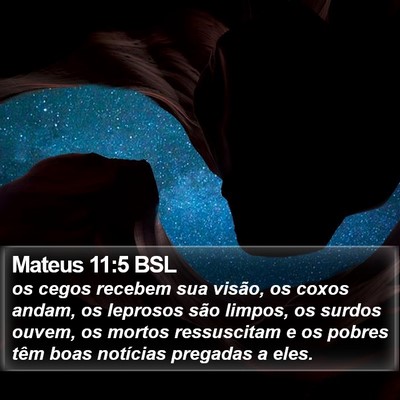 Mateus 11:5 BSL Bible Verse Image