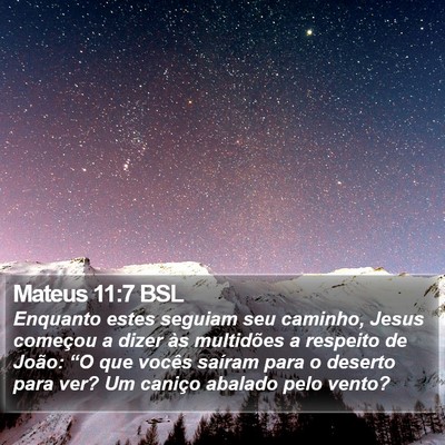 Mateus 11:7 BSL Bible Verse Image