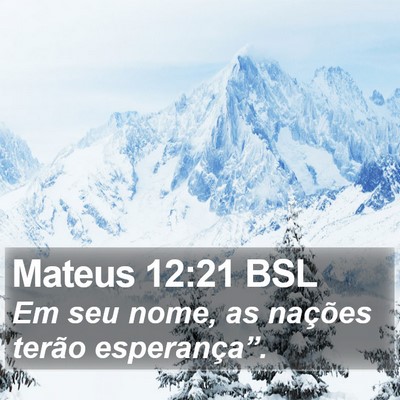 Mateus 12:21 BSL Bible Verse Image