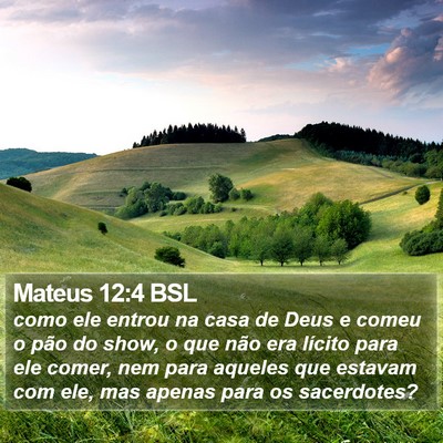 Mateus 12:4 BSL Bible Verse Image