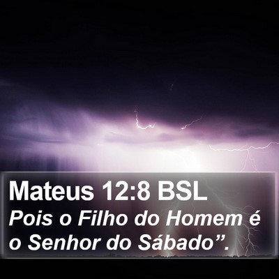 Mateus 12:8 BSL Bible Verse Image