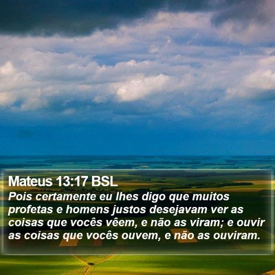 Mateus 13:17 BSL Bible Verse Image