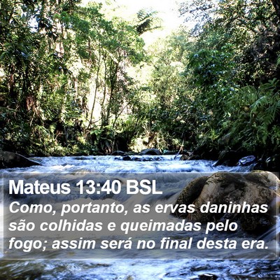 Mateus 13:40 BSL Bible Verse Image