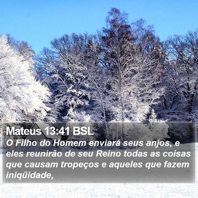 Mateus 13:41 BSL Bible Verse Image