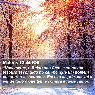 Mateus 13:44 BSL Bible Verse Image