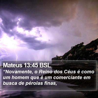 Mateus 13:45 BSL Bible Verse Image