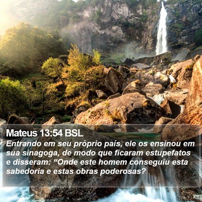 Mateus 13:54 BSL Bible Verse Image