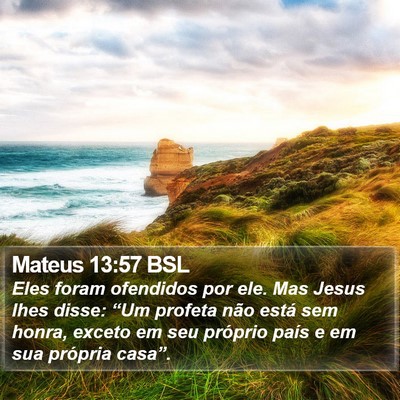 Mateus 13:57 BSL Bible Verse Image