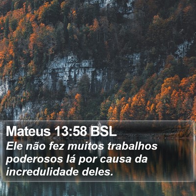 Mateus 13:58 BSL Bible Verse Image