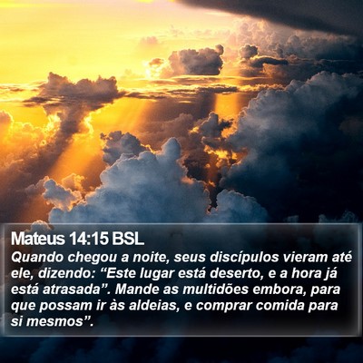 Mateus 14:15 BSL Bible Verse Image