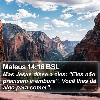 Mateus 14:16 BSL Bible Verse Image