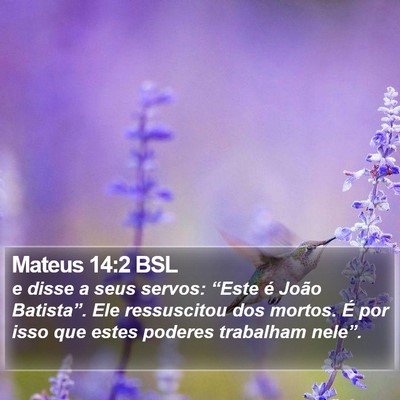 Mateus 14:2 BSL Bible Verse Image