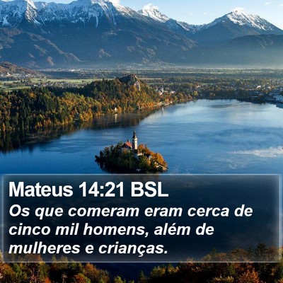 Mateus 14:21 BSL Bible Verse Image