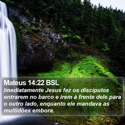 Mateus 14:22 BSL Bible Verse Image