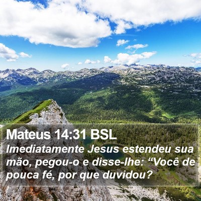 Mateus 14:31 BSL Bible Verse Image