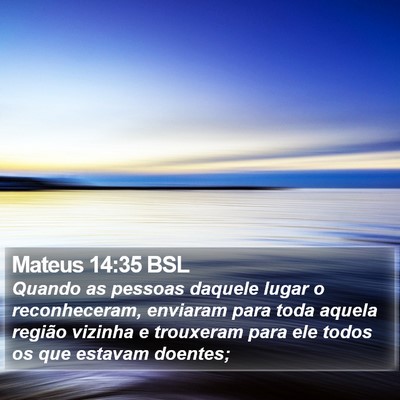 Mateus 14:35 BSL Bible Verse Image