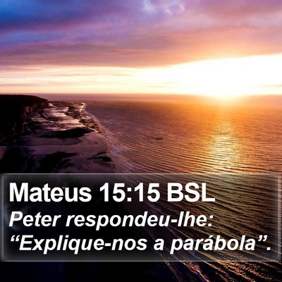 Mateus 15:15 BSL Bible Verse Image