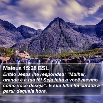 Mateus 15:28 BSL Bible Verse Image