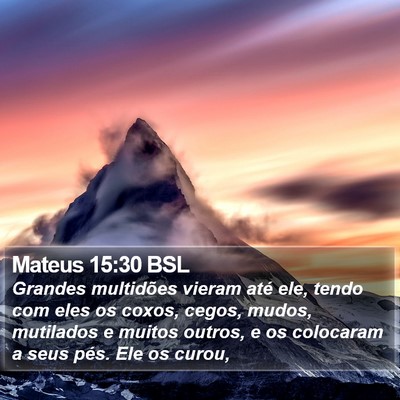 Mateus 15:30 BSL Bible Verse Image