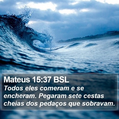 Mateus 15:37 BSL Bible Verse Image