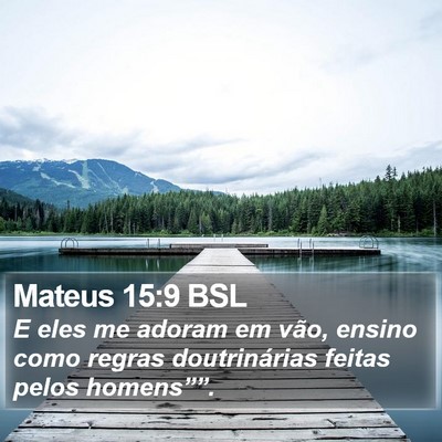 Mateus 15:9 BSL Bible Verse Image
