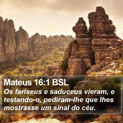 Mateus 16:1 BSL Bible Verse Image