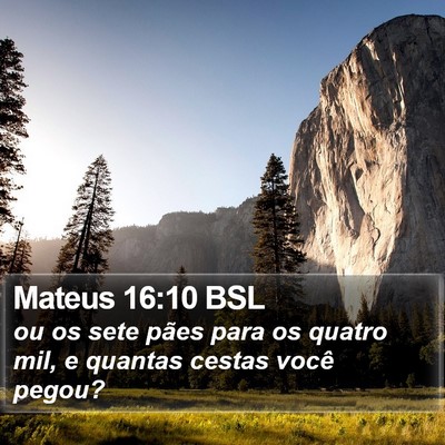 Mateus 16:10 BSL Bible Verse Image