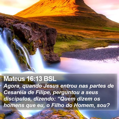Mateus 16:13 BSL Bible Verse Image
