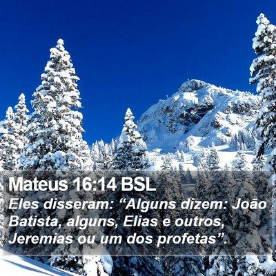 Mateus 16:14 BSL Bible Verse Image