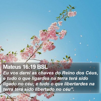 Mateus 16:19 BSL Bible Verse Image