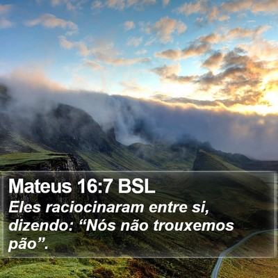 Mateus 16:7 BSL Bible Verse Image