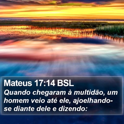 Mateus 17:14 BSL Bible Verse Image