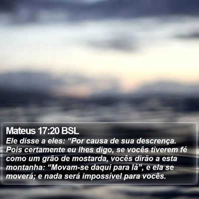 Mateus 17:20 BSL Bible Verse Image