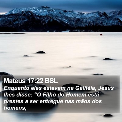 Mateus 17:22 BSL Bible Verse Image