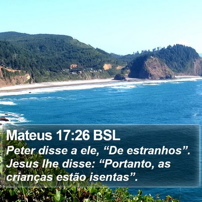 Mateus 17:26 BSL Bible Verse Image