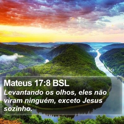 Mateus 17:8 BSL Bible Verse Image