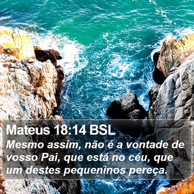 Mateus 18:14 BSL Bible Verse Image