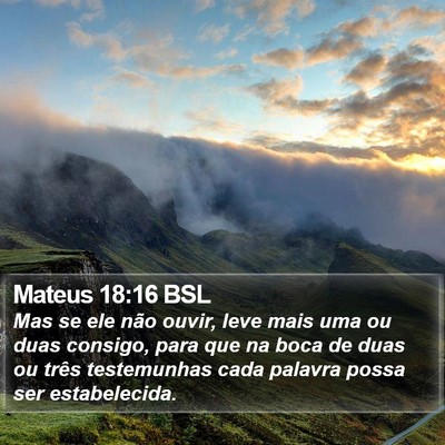 Mateus 18:16 BSL Bible Verse Image