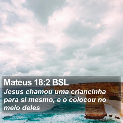 Mateus 18:2 BSL Bible Verse Image