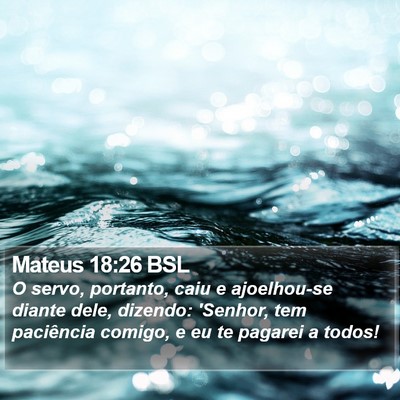 Mateus 18:26 BSL Bible Verse Image