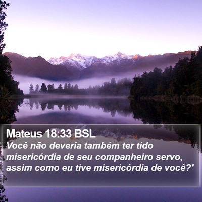 Mateus 18:33 BSL Bible Verse Image
