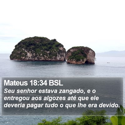 Mateus 18:34 BSL Bible Verse Image