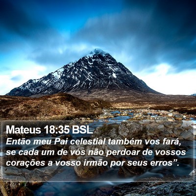 Mateus 18:35 BSL Bible Verse Image