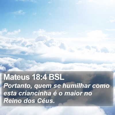 Mateus 18:4 BSL Bible Verse Image