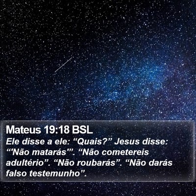 Mateus 19:18 BSL Bible Verse Image