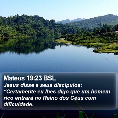 Mateus 19:23 BSL Bible Verse Image