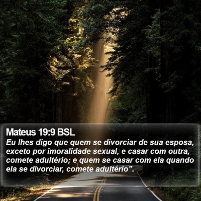 Mateus 19:9 BSL Bible Verse Image